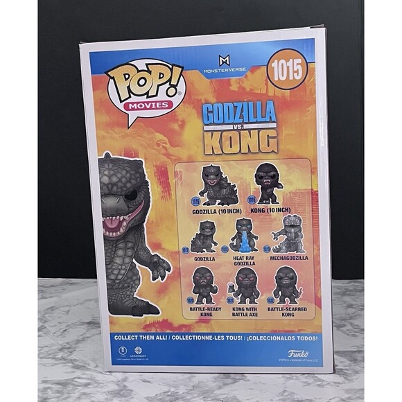 NEW FUNKO POP! Movies Jumbo #1015 Godzilla from Godzilla vs Kong Franchise 2021 - Picture 4 of 6